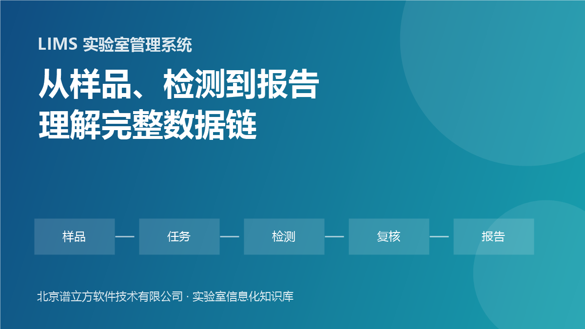 LIMS实验室管理系统是什么：从样品、检测到报告与质量记录的完整指南